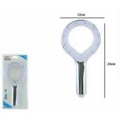 DOCCETTA BAGNO DOCCINO SOFFIONE DOCCIA CORNETTA MODERNO REGOLABILE 12X24CM 87513