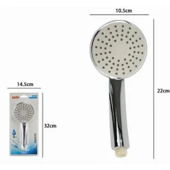 DOCCETTA BAGNO DOCCINO 10.5X22 CM SOFFIONE DOCCIA CORNETTA ROTONDO MODERNO 59164