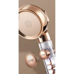 DOCCETTA CON PULSANTE STOP MULTIGETTO DOCCIA BAGNO SOFFIONE VENTOLA A SPIRALE 87533