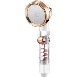 DOCCETTA DOCCIA BAGNO SOFFIONE CON PULSANTE STOP MULTIGETTO VENTOLA A SPIRALE 87532