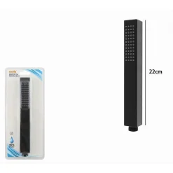 DOCCETTA DOCCINO QUADRATO SLIM ULTRA MODERNO NERO SOFFIONE DOCCIA BAGNO VASCA 87478