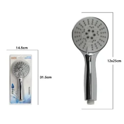 DOCCETTA DOCCINO ROTONDO BAGNO SOFFIONE DOCCIA CORNETTA MODERNO 25 X 12 CM 69105