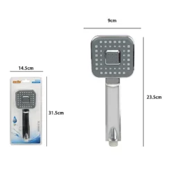 DOCCETTA DOCCINO SOFFIONE DOCCIA BAGNO 9X23.5 CM CORNETTA QUADRATA MODERNO 59166