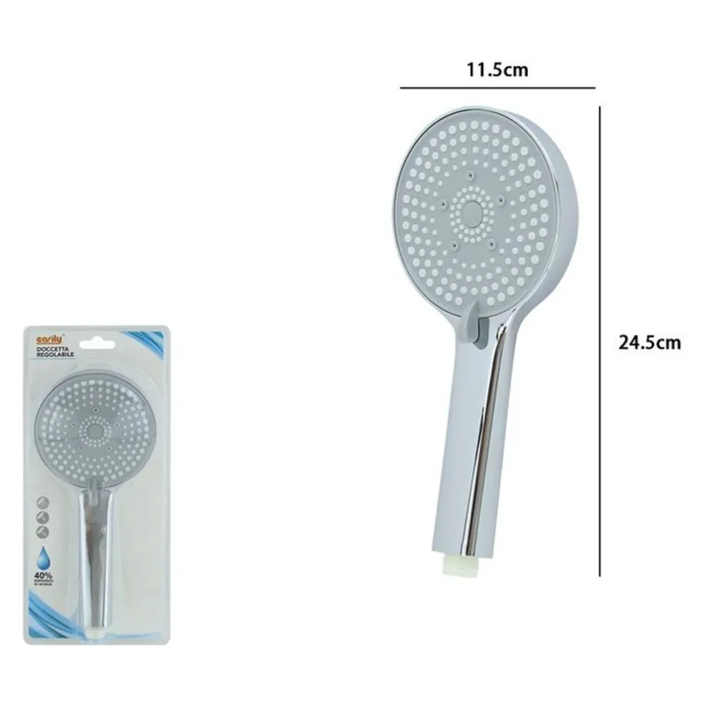 DOCCETTA DOCCINO SOFFIONE MULTIGETTO DOCCIA CORNETTA BAGNO MODERNO 11.5X24.5CM 87544