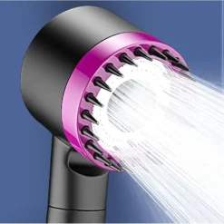 DOCCETTA DOCCINO SOFFIONE MULTIGETTO BAGNO DOCCIA MASSAGGIANTE MODERNO PULSANTE 87525