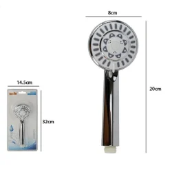 DOCCETTA MULTIGETTO 8 X 20 CM DOCCINO SOFFIONE DOCCIA BAGNO TONDO MODERNO 59565