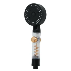 DOCCETTA MULTIGETTO SOFFIONE DOCCIA BAGNO CON PULSANTE STOP VENTOLA A SPIRALE 87529