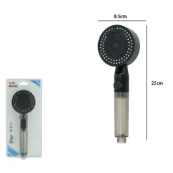 DOCCETTA MULTIGETTO SOFFIONE DOCCIA FILTRATO BAGNO CON PULSANTE MODERNO FILTRO 87527
