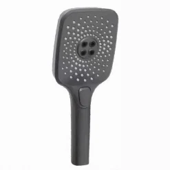 DOCCETTA REGOLABILE CON PULSANTE TESTA GRANDE DOCCIA QUADRATA BAGNO 12X25CM 87130