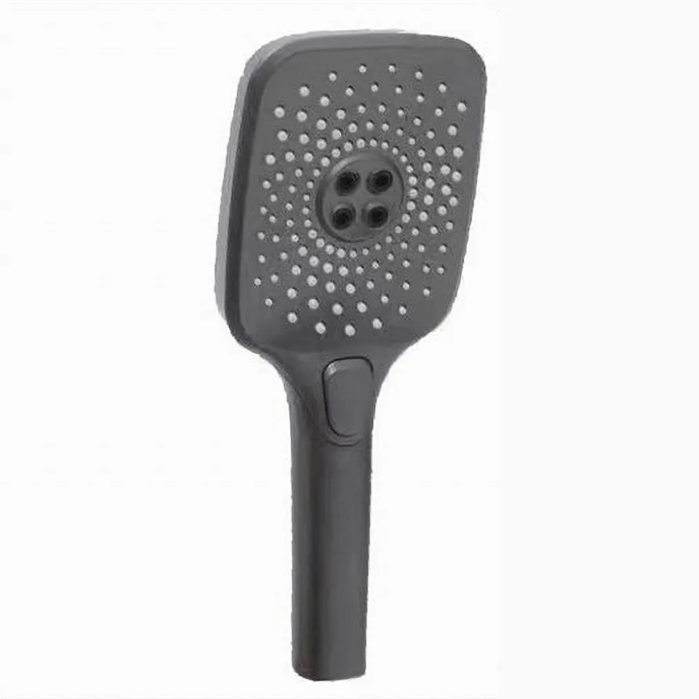 DOCCETTA REGOLABILE CON PULSANTE TESTA GRANDE DOCCIA QUADRATA BAGNO 12X25CM 87130