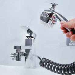 DOCCETTA REGOLABILE PICCOLO A MANO SOFFIONE DOCCIA BAGNO RUBINETTO MASSAGGIO 87492