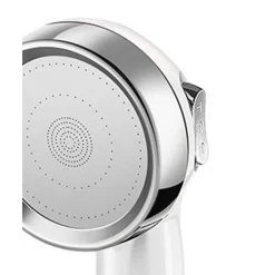 DOCCETTA SOFFIONE DOCCIA BAGNO CON PULSANTE STOP MULTIGETTO VENTOLA A SPIRALE 87534