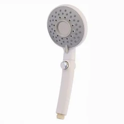 DOCCETTA SOFFIONE DOCCIA MULTIGETTO CON PULSANTE ROTONDO MODERNO 10.5X27CM 79702