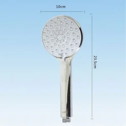 DOCCETTA SOFFIONE DOCCIA BAGNO MULTIGETTO TELEFONO GETTO REGOLABILE 10X23.5CM 52041