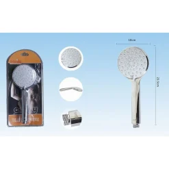 DOCCETTA SOFFIONE DOCCIA BAGNO MULTIGETTO TELEFONO GETTO REGOLABILE 10X23.5CM 52041