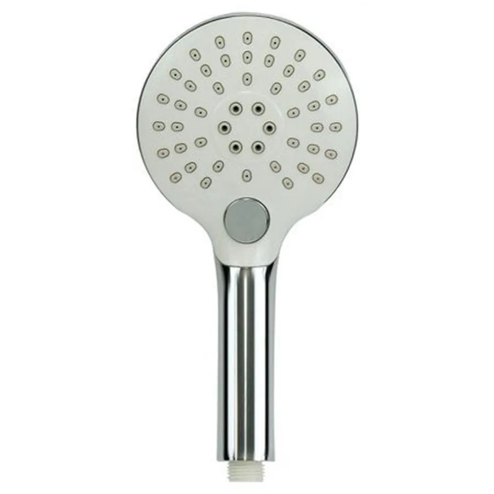 DOCCETTA SOFFIONE DOCCIA BAGNO CORNETTA PULSANTE ROTONDO MODERNO 12X25 CM 79369