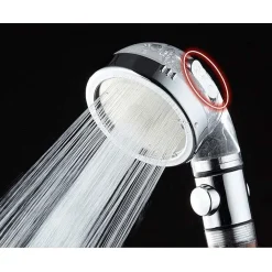 DOCCETTA SOFFIONE DOCCIA BAGNO CON FILTRO PULSANTE DOCCINO PER IDROTERAPIA 87541