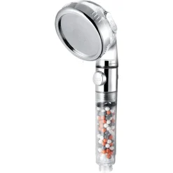 DOCCETTA SOFFIONE DOCCIA BAGNO CON FILTRO PULSANTE DOCCINO PER IDROTERAPIA 87541