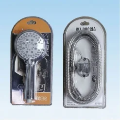 DOCCETTA SOFFIONE MULTIGETTO TELEFONO DOCCIA BAGNO TUBO 1,8MT SUPPORTO MURO 52050