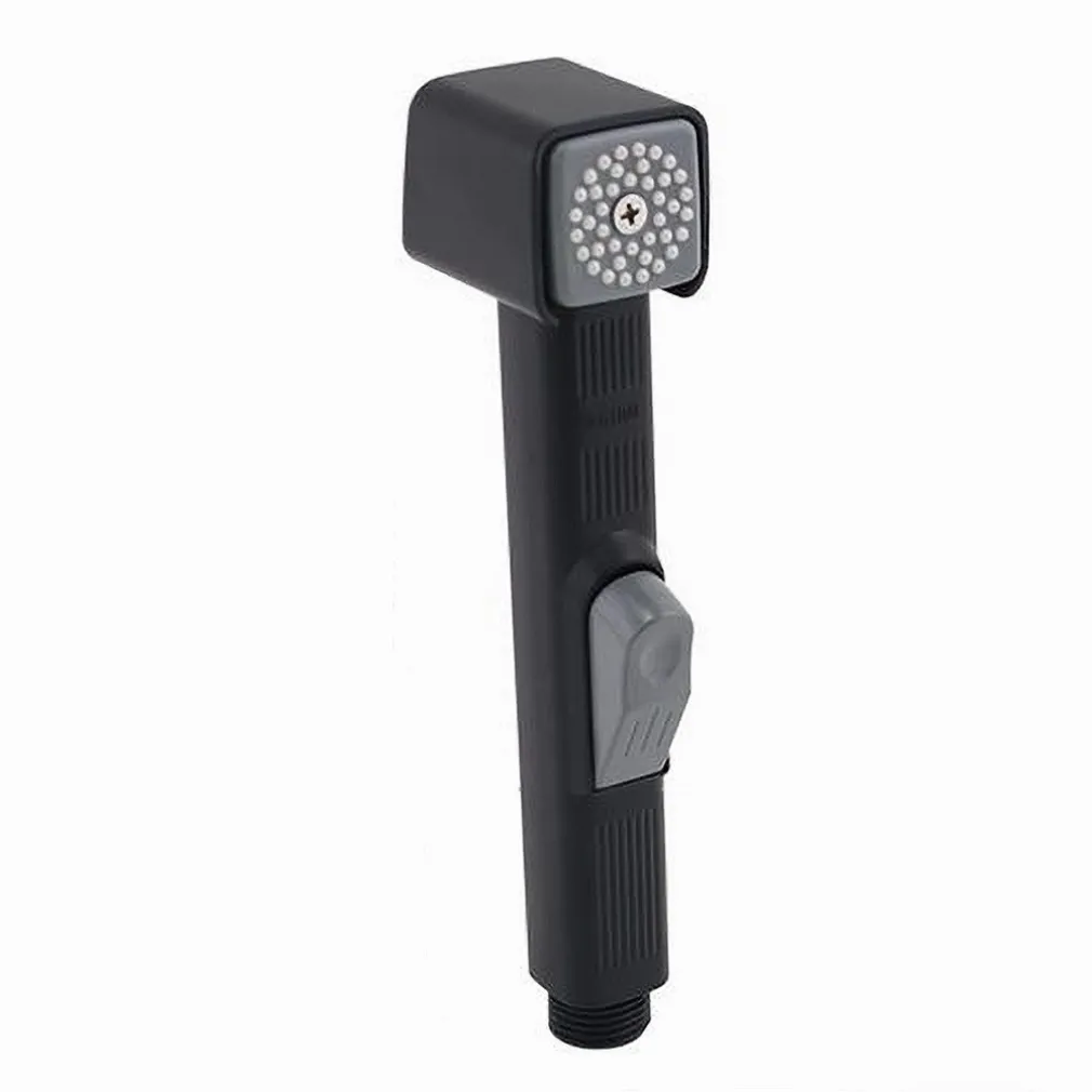 DOCCETTA SPRUZZATORE PER BIDET WC DOCCIA SHATTAF PULIZIA 18CM NERO SQUDRATO 87550