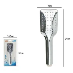 DOCCETTA 24X7CM DOCCINO SOFFIONE DOCCIA BAGNO CORNETTA MODERNO RETTANGOLO 59230