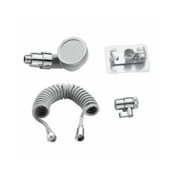 DOCCIA A MANO DOCCETTA PORTATILE PER LAVANDINO +TUBO ANTICALCARE CAMPEGGIO