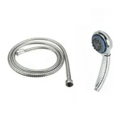 DOCCIA DOCCETTA MULTIFUNZIONE SOFFIONE 8 GETTI ANTICALCARE CON TUBO FLESSIBILE