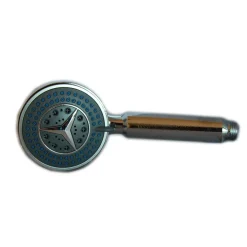 DOCCIA DOCCETTA SOFFIONE CROMATO 3 GETTI TUBO FLESSIBILE 1.5MT SUPPORTO MURO