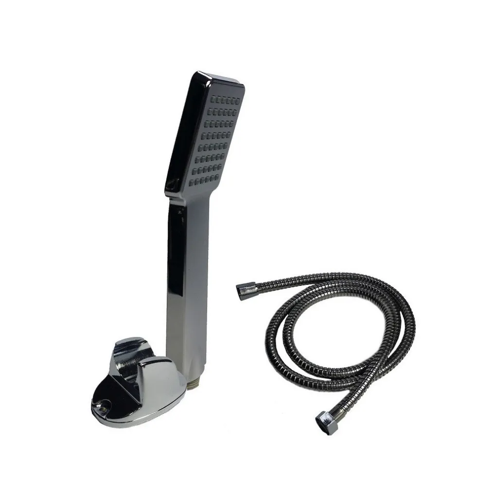 DOCCIA DOCCETTA SOFFIONE 3 GETTI ANTICALCARE TUBO FLESSIBILE 1.5MT MURO 83008