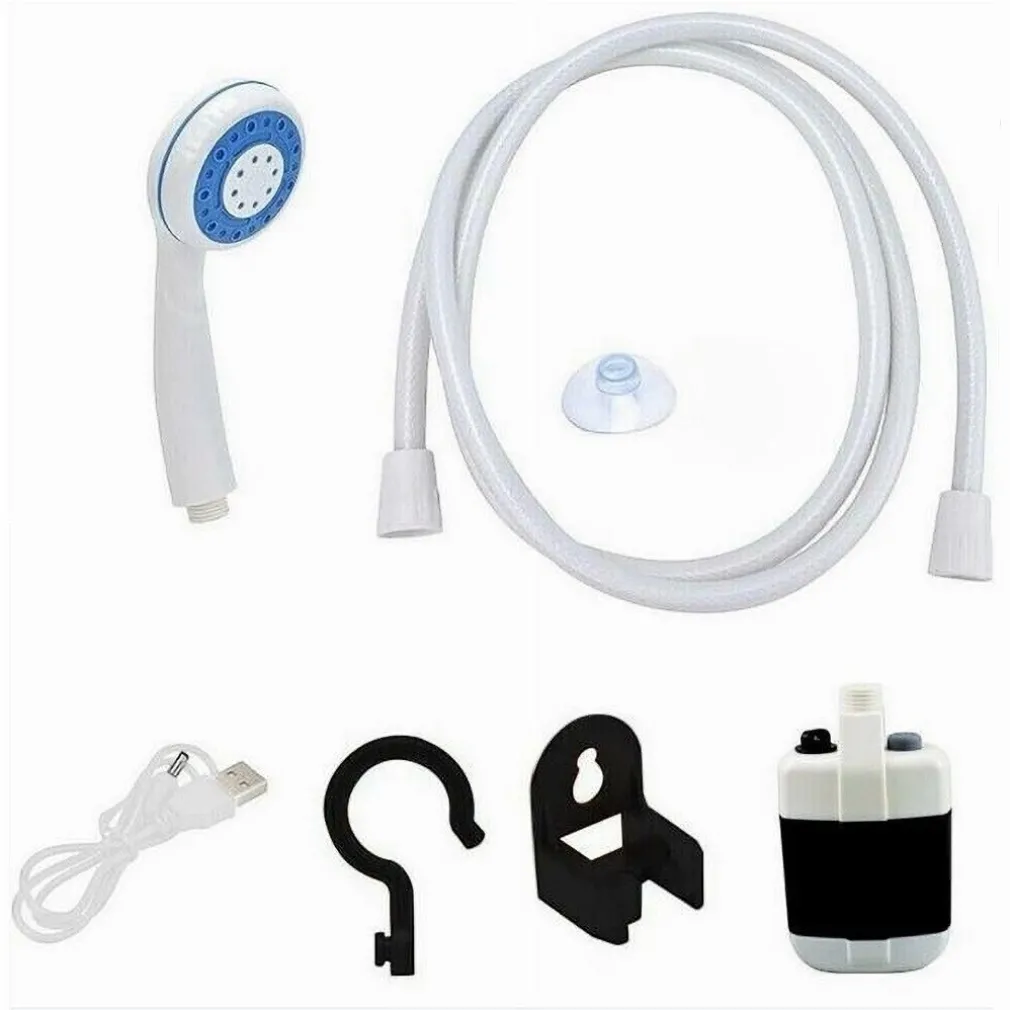 DOCCIA PORTATILE A BATTERIE RICARICABILE PER CAMPING BARCA CON POMPA ELETTRICA