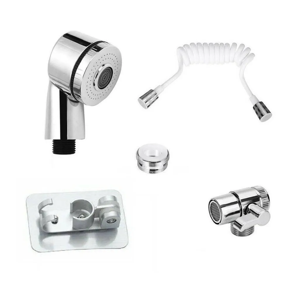 DOCCIA RUBINETTO TUBO FLESSIBILE DEVIATORE 2 VIE DOCCETTA 2 MODALITÀ GETTO 59417