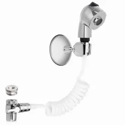 DOCCIA RUBINETTO TUBO FLESSIBILE DEVIATORE 2 VIE DOCCETTA 2 MODALITÀ GETTO 59417