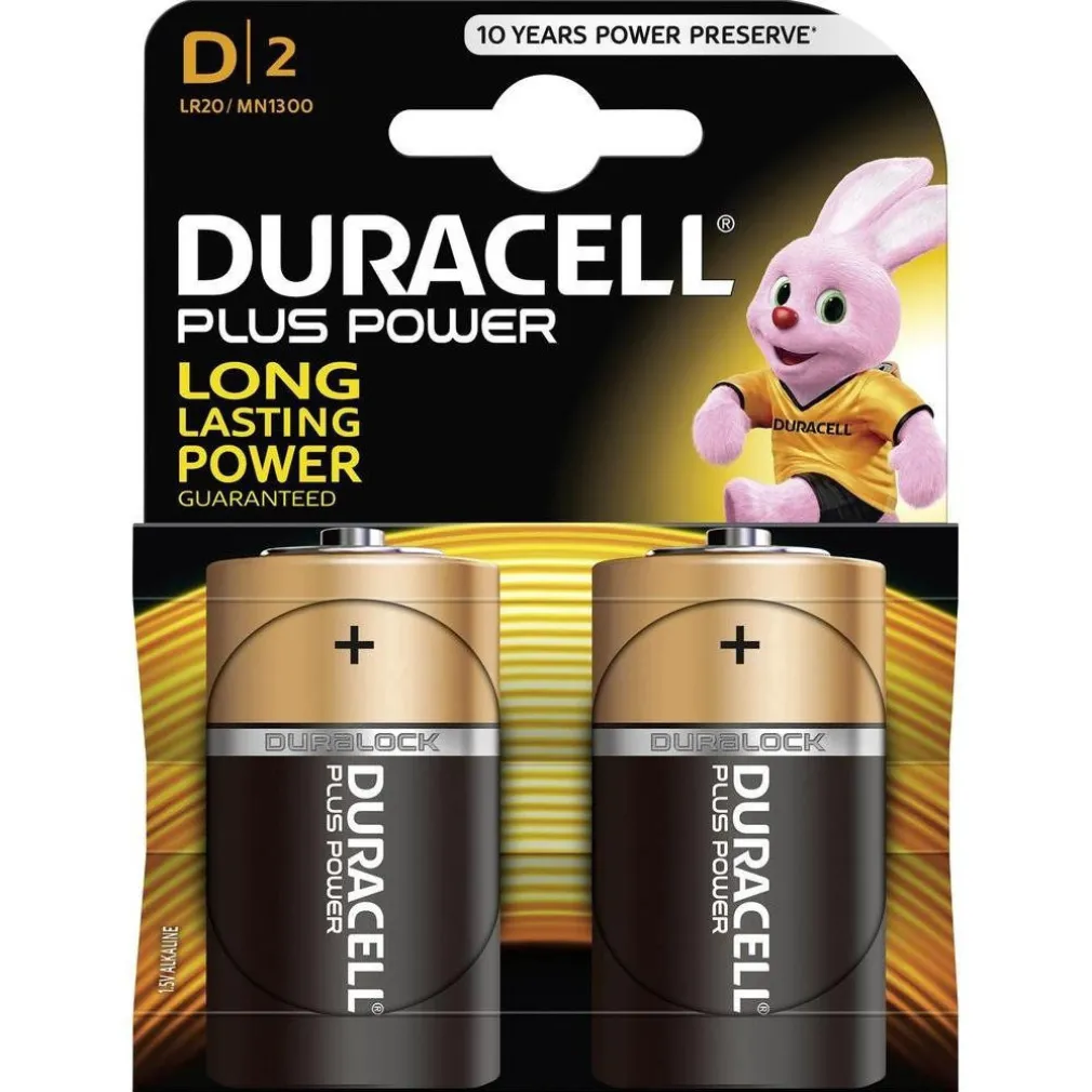 Duracell MN1300 TORCIA TORCIONE D Batterie a dimensioni Confezione da 2