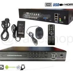 DVR AHD NVR HDMI 4 CANALI VIDEOSORVEGLIANZA REGISTRA AUDIO LAN 3G REMOTO A9204N