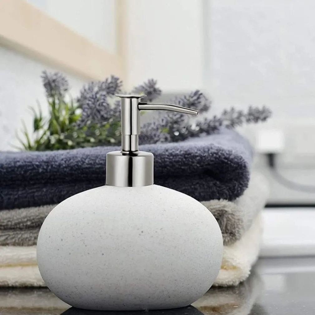 EROGATORE DOSA SAPONE LIQUIDO DISPENSER POMPA RICAMBIO ARGENTO UNIVERSALE 79817