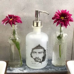 EROGATORE DOSA SAPONE LIQUIDO DISPENSER POMPA RICAMBIO ARGENTO UNIVERSALE 79817