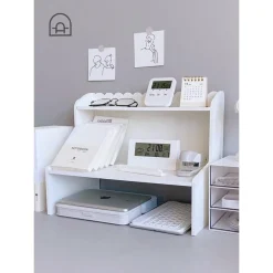 ESPOSITORE DA TAVOLO IN LEGNO SCAFFALE MULTISTRATO PER COSMETICI ORGANIZZATORE