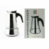 ESPRESSO MAKER CAFFETTIERA MOKA MACCHINETTA CAFFÈ 2 TAZZE ACCIAIO INOX