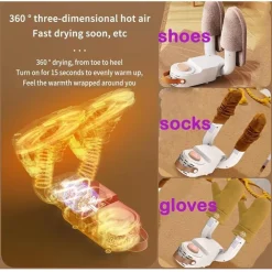 ESSICCATORE TOGLIE UMIDITA ASCIUGA SCALDA STIVALI SCARPE SCARPONI MK-701