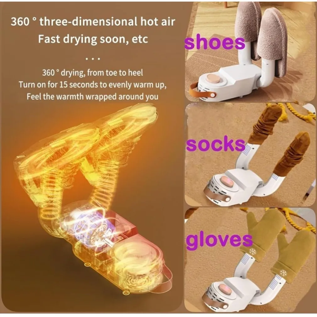 ESSICCATORE TOGLIE UMIDITA ASCIUGA SCALDA STIVALI SCARPE SCARPONI MK-701