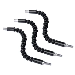 ESTENSORE TRAPANO CACCIAVITE AD ANGOLO 90° SNAKE BIT FLESSIBILE PROLUNGA 2 PZ