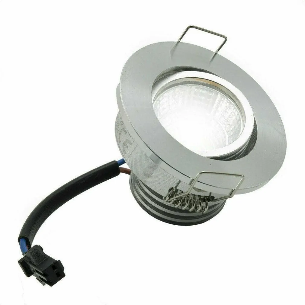 FARETTO 1 LED COB INCASSO 3 WATT 270LM ORIENTABILE LUCE CALDA FREDDA NATURALE