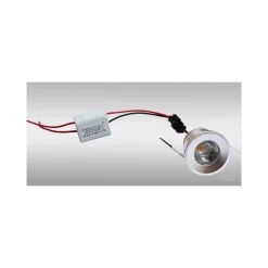 FARETTO A LED DA INCASSO FORO 25MM 1 LED 1W LUCE CALDO FREDDO PER INTERNO IP20