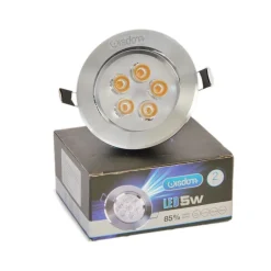 FARETTO A LED ORIENTABILE DA INCASSO WISDOM 5W CALDO E FREDDO PER CONTROSOFFITTA
