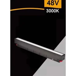 FARETTO BARRA LED 14W MAGNETICO COPERTURA OPACA BINARIO 48V LUCE 4000K 3000K SMD-14W