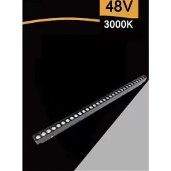 FARETTO BARRA LED 24W MAGNETICO PER BINARIO MONOFASE 48V LUCE 3000K 4000K FR-24W