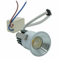 FARETTO COB INCASSO 3 W MINI PUNTO LUCE BORDO BIANCO LUCE CALDA FREDDA NATURALE