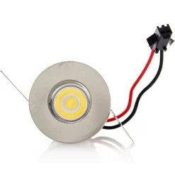 FARETTO INCASSO 1 LED 1W SPOT MINI LUCE BIANCO FREDDO PUNTO LUCE + DRIVER