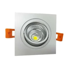 FARETTO INCASSO LED COB 7 WATT QUADRATO 700 LM LUCE FREDDA NATURALE CALDA