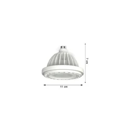 FARETTO LAMPADA A LED COB GU10 20W AR111 1800LUMEN LUCE CALDA FREDDA COLORE